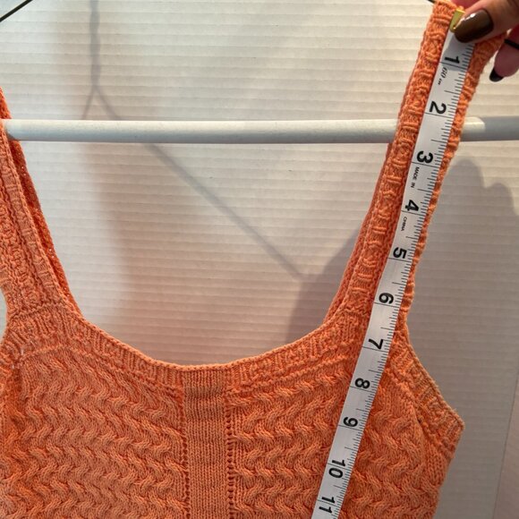 Sincerely Jules, Size M, Crochet Tank Top, Orange - Picture 4 of 4